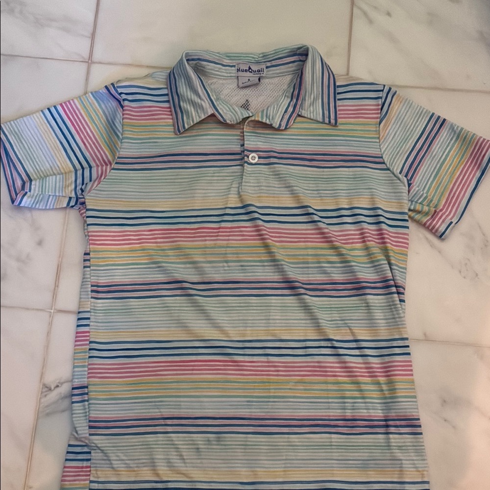 Colorful Striped Kids Polo Shirt